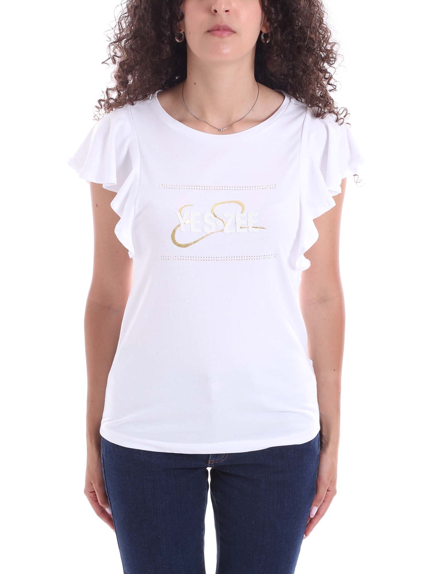 T-shirt Bianco Yes-zee