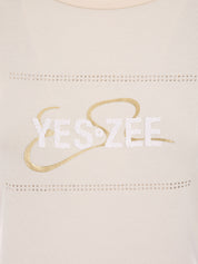 T-shirt Beige Yes-zee