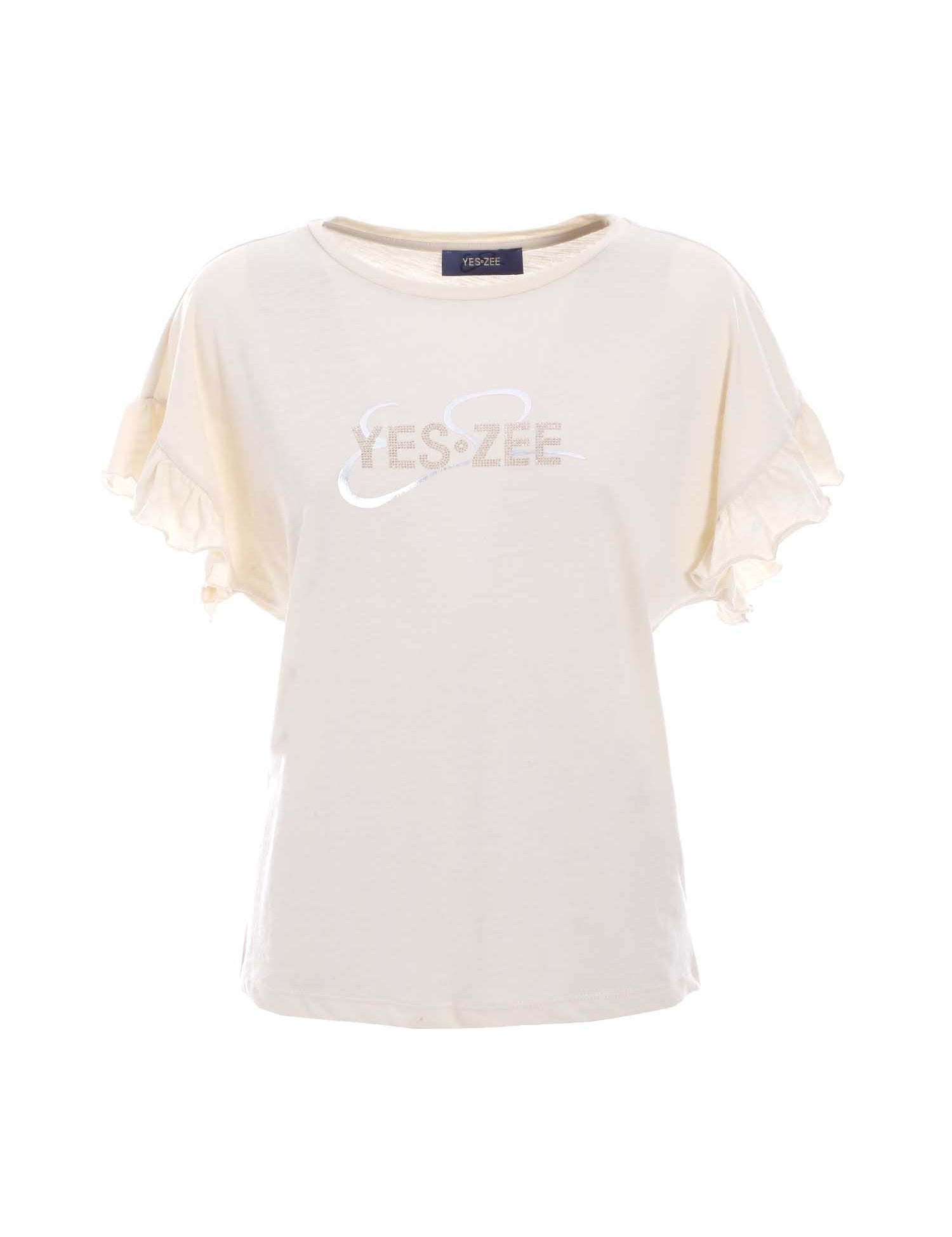 T-shirt Beige Yes-zee