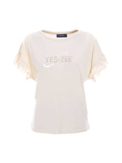 T-shirt Beige Yes-zee
