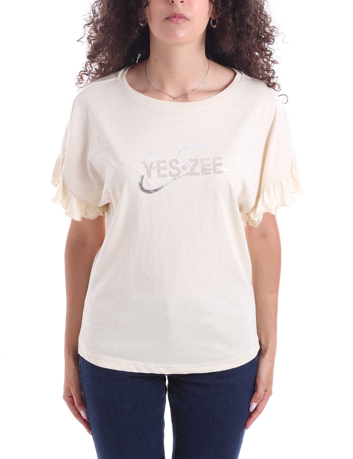 T-shirt Beige Yes-zee