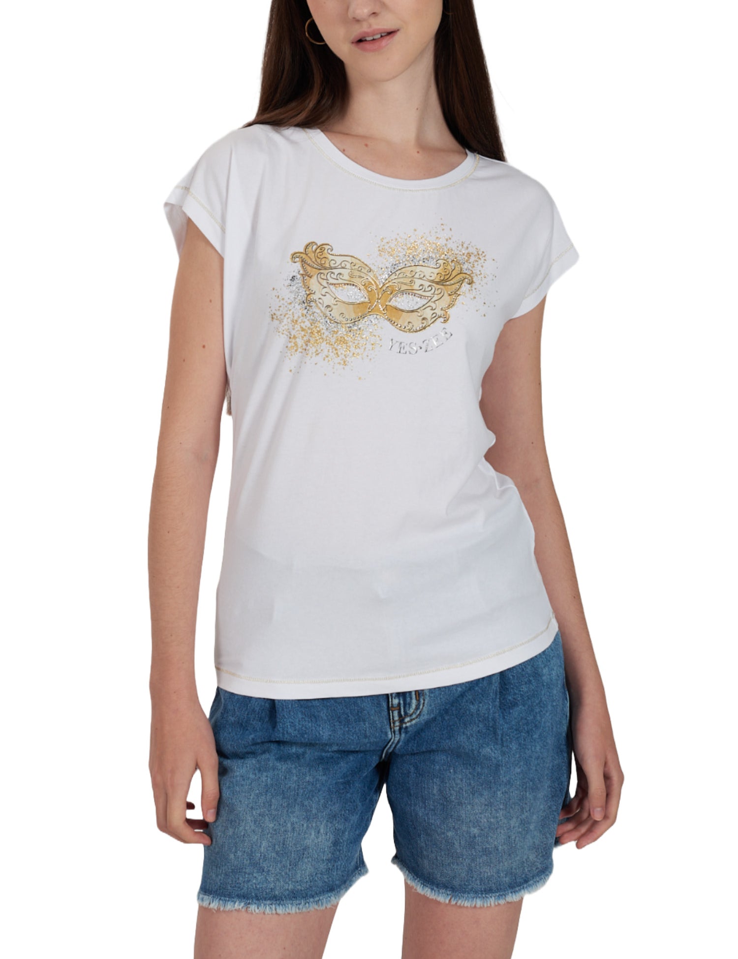 T-shirt Bianco Yes-zee