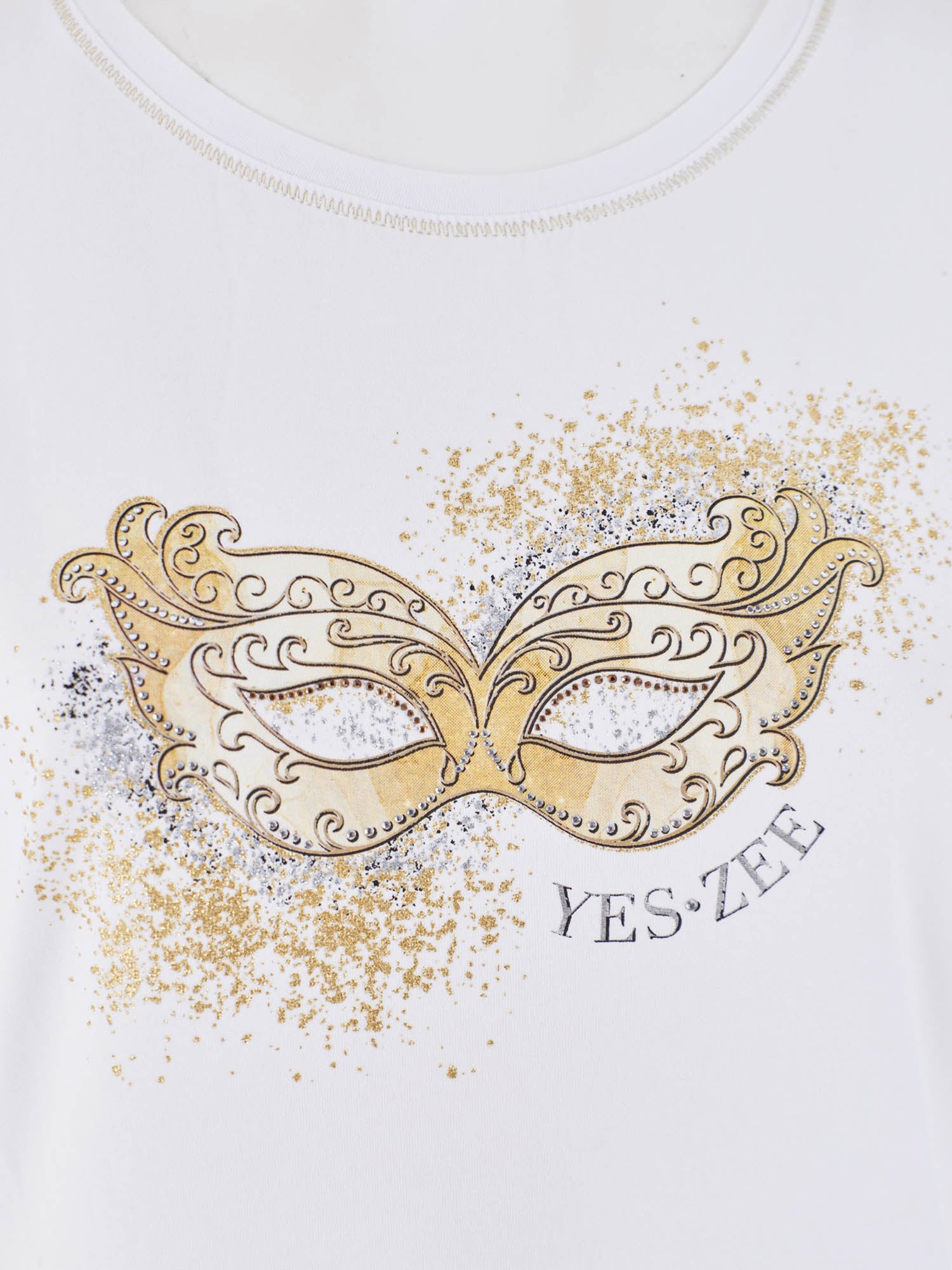 T-shirt Bianco Yes-zee