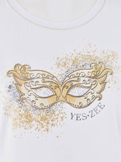 T-shirt Bianco Yes-zee