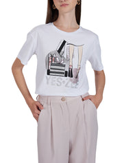 T-shirt Bianco Yes-zee
