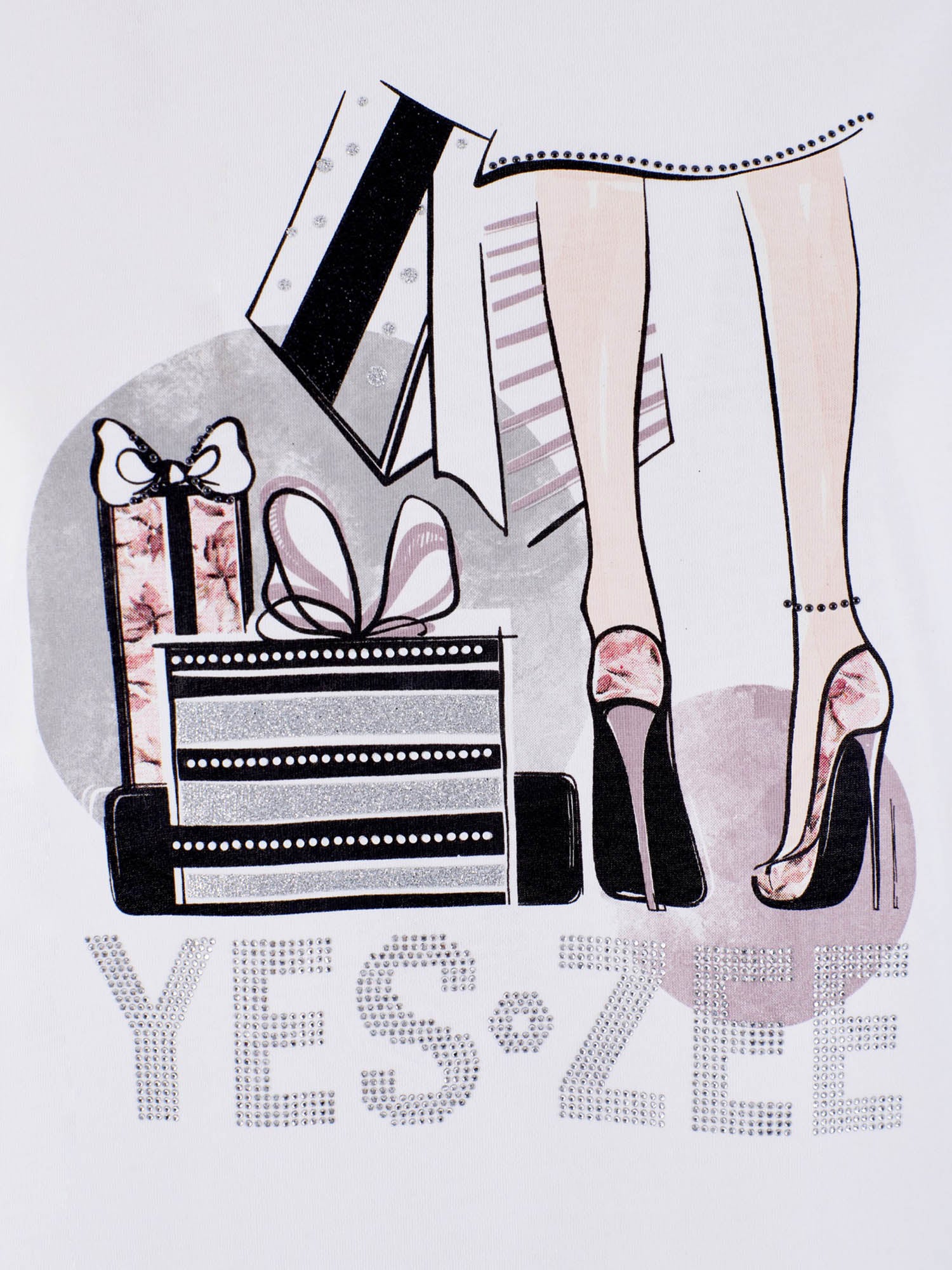 T-shirt Bianco Yes-zee