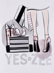 T-shirt Bianco Yes-zee