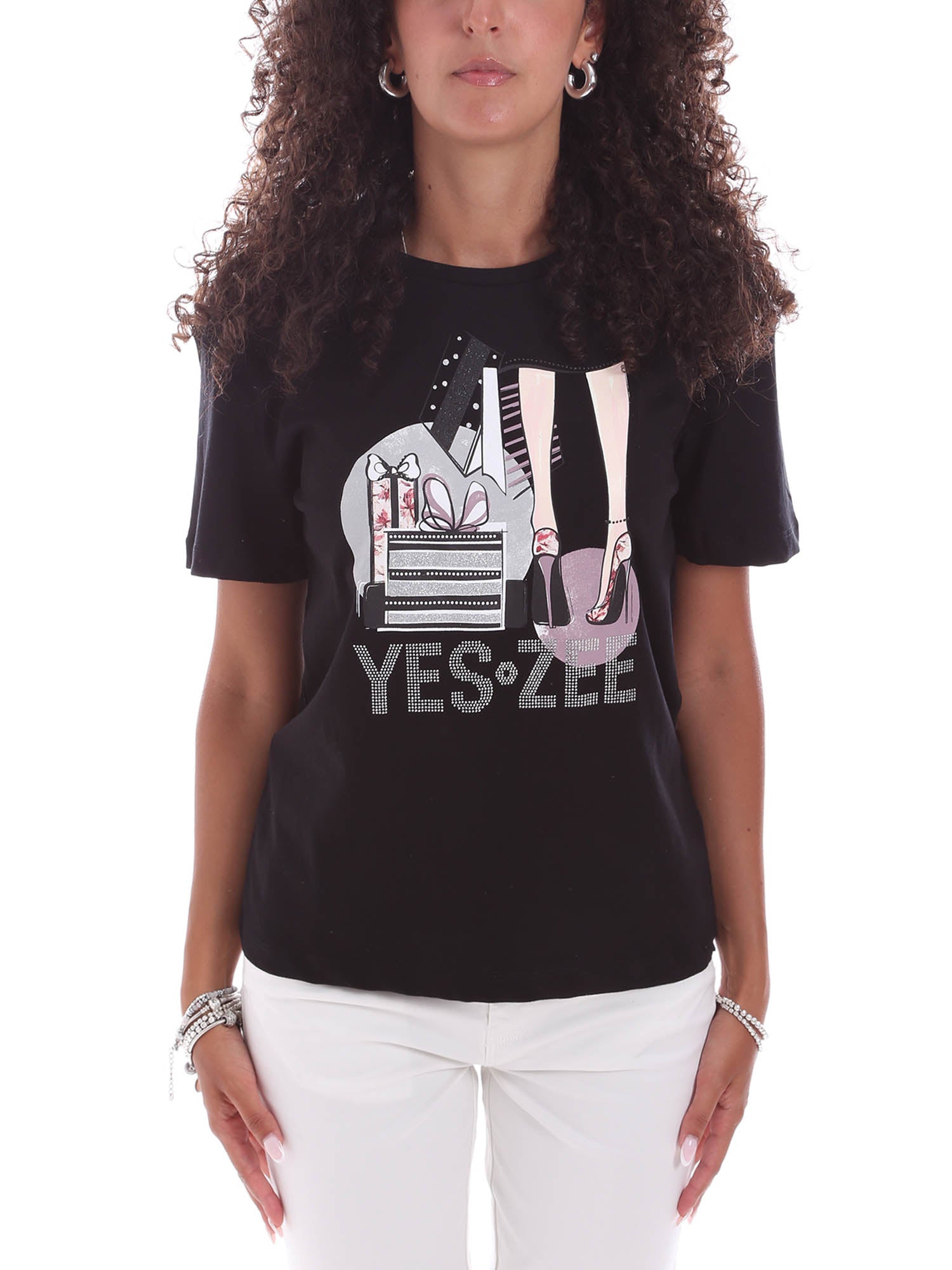T-shirt Nero Yes-zee