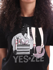 T-shirt Nero Yes-zee
