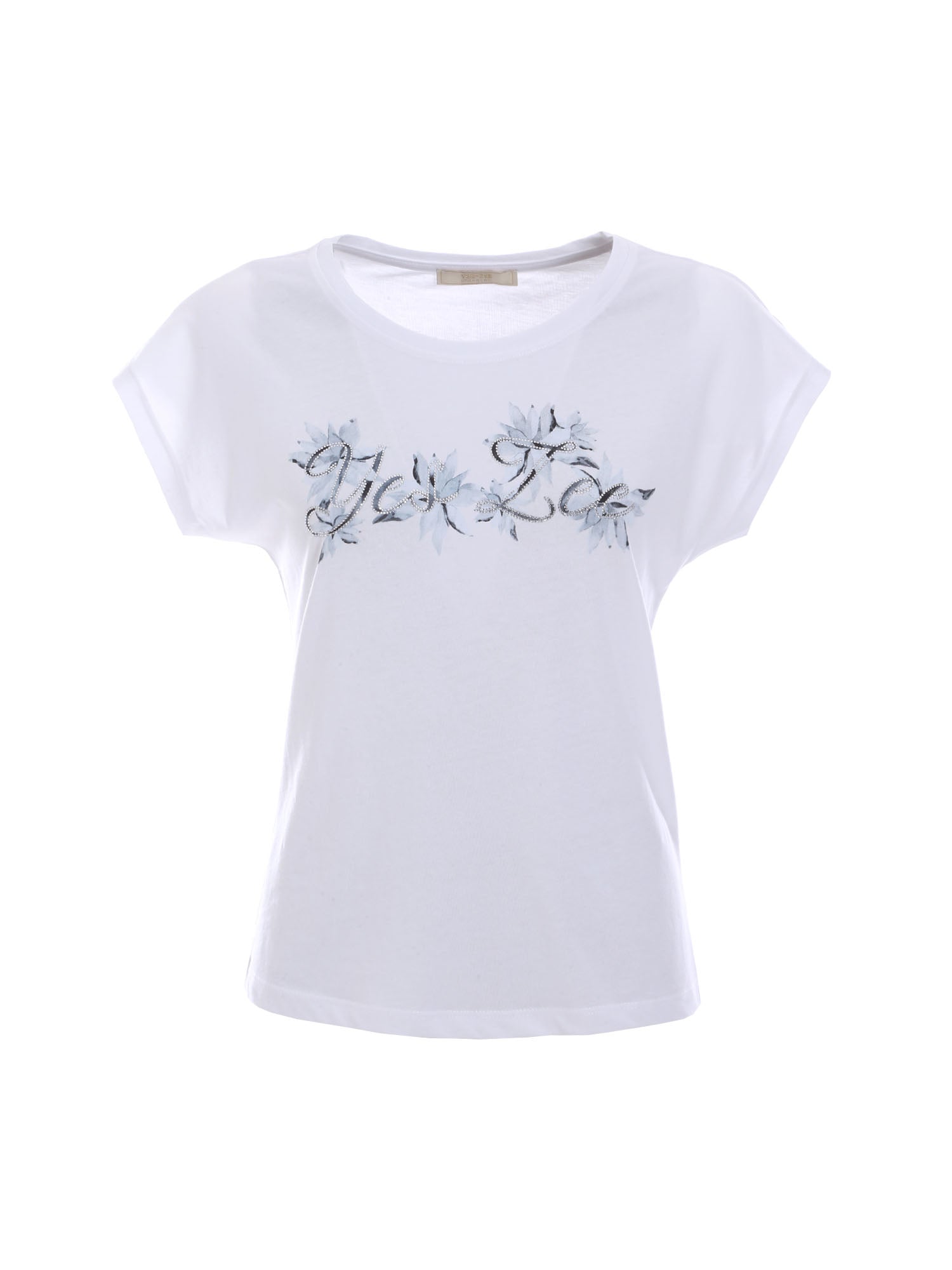 T-shirt Bianco Blu Yes-zee