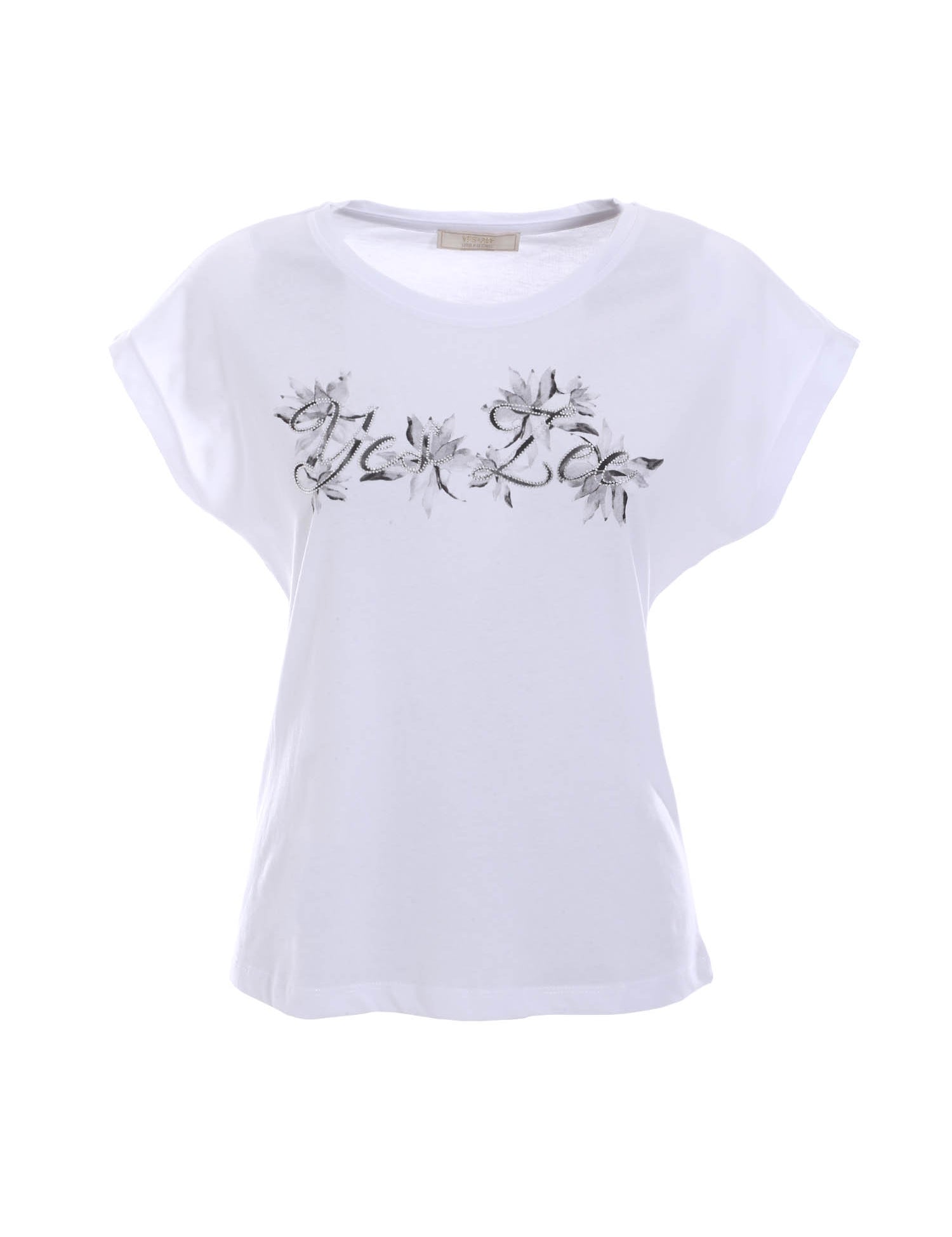T-shirt Bianco Nero Yes-zee