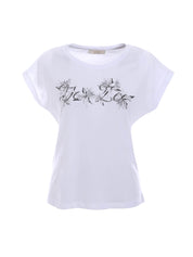T-shirt Bianco Nero Yes-zee