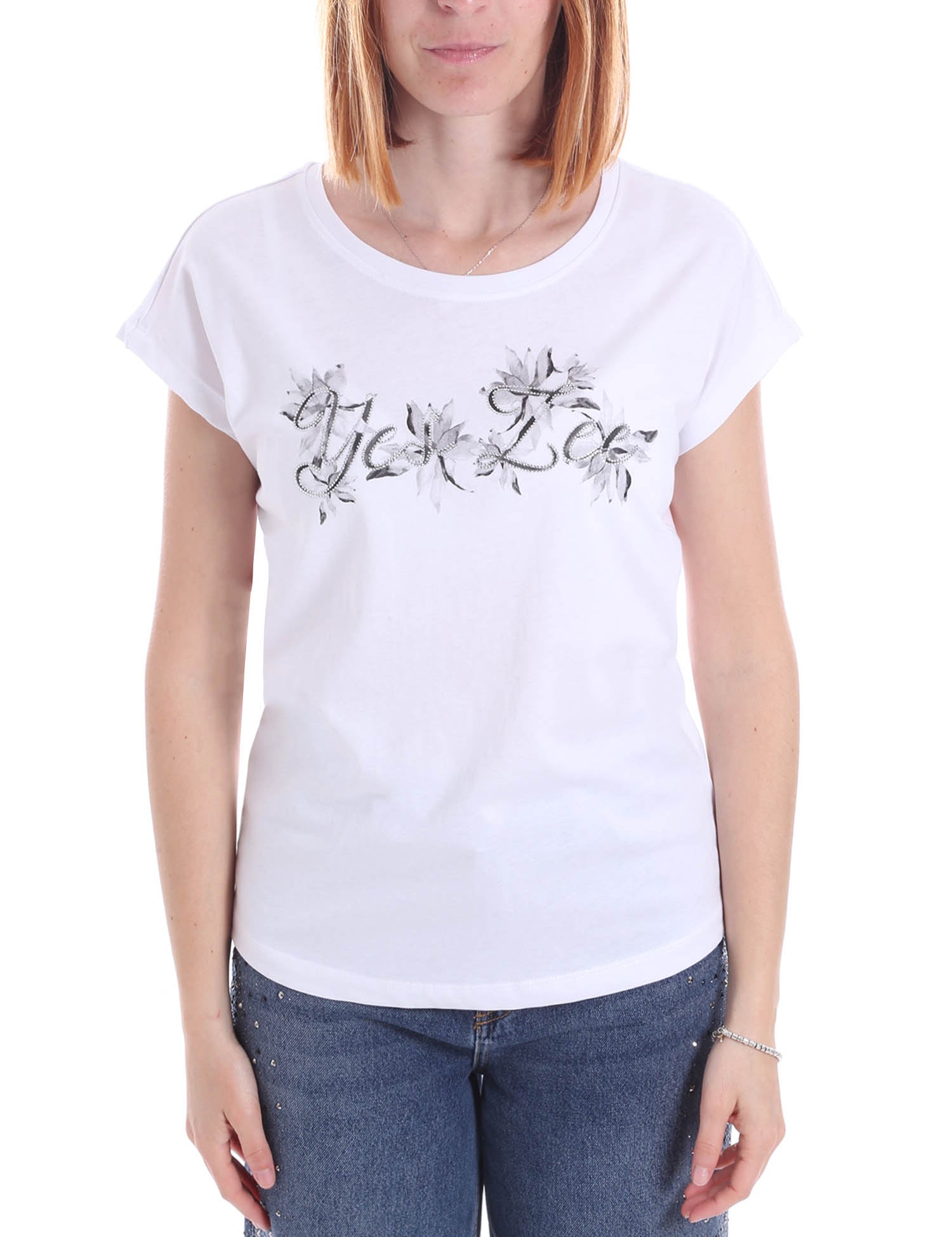 T-shirt Bianco Nero Yes-zee