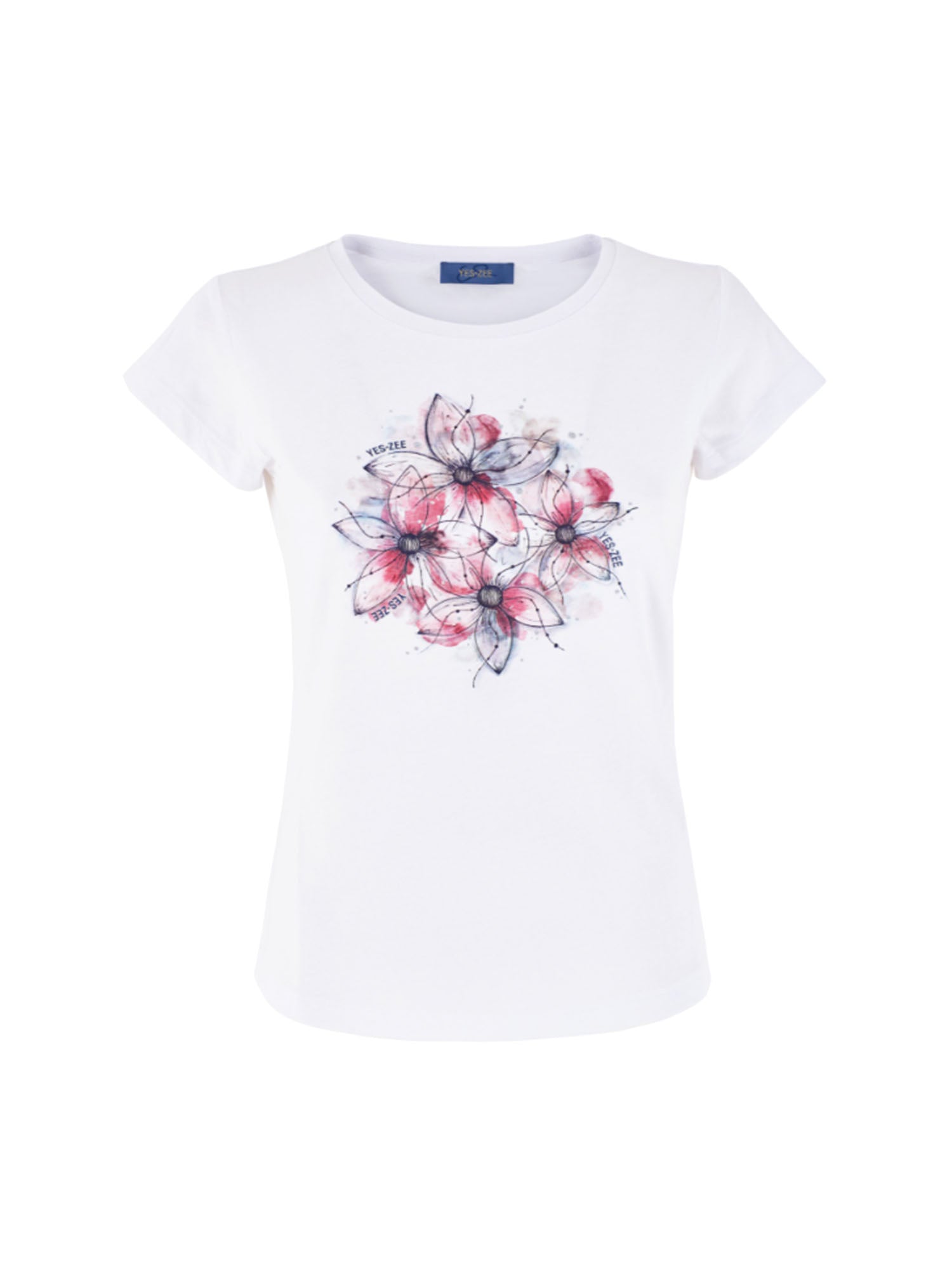 T-shirt Bianco Yes-zee