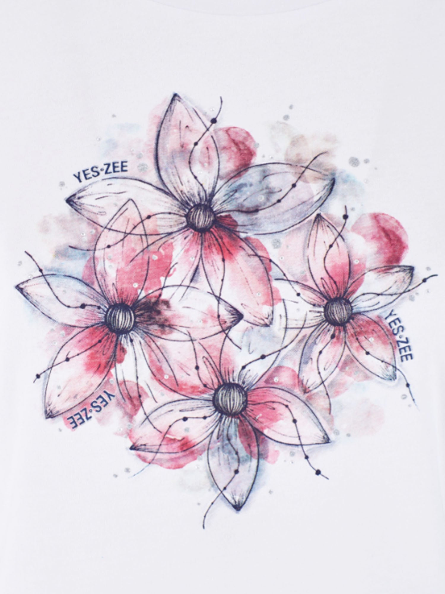 T-shirt Bianco Yes-zee