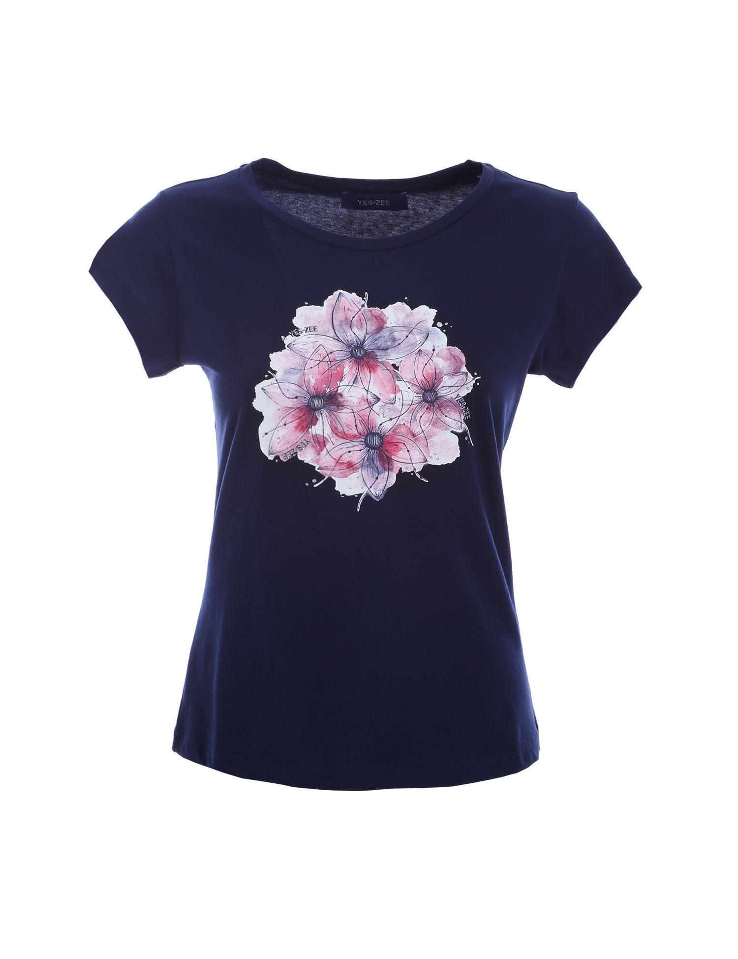 T-shirt Blu Scuro Yes-zee