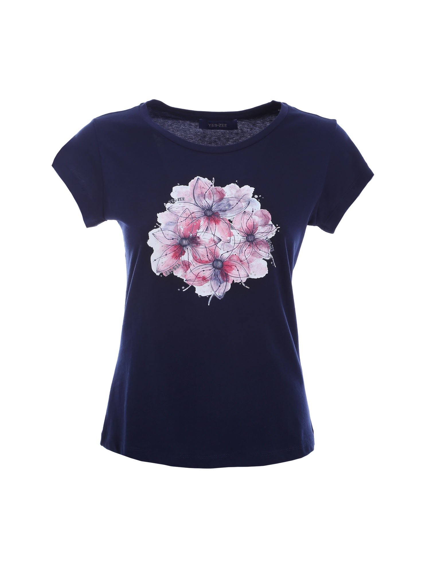 T-shirt Blu Scuro Yes-zee