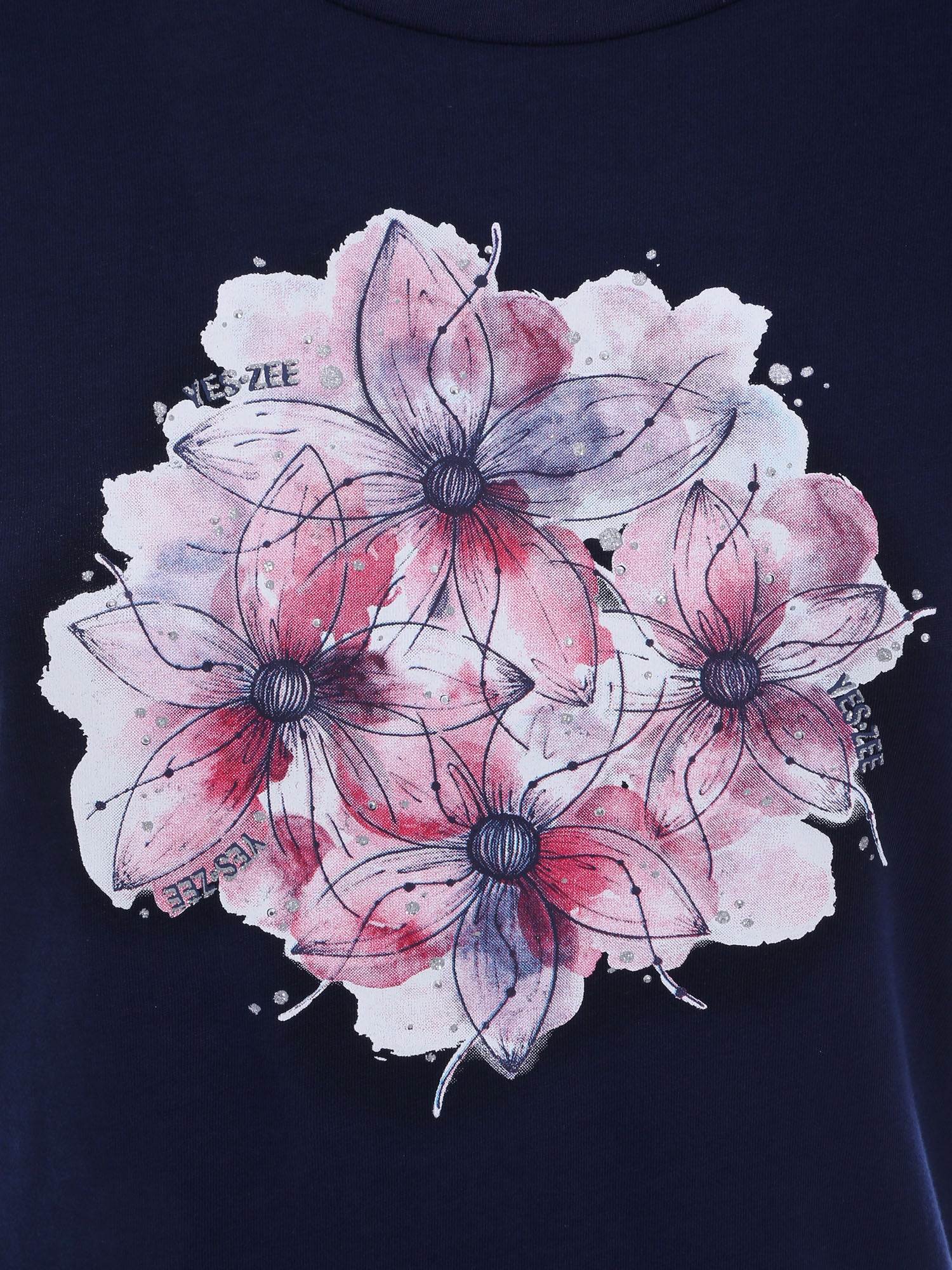 T-shirt Blu Scuro Yes-zee