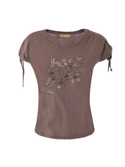 T-shirt Marrone Yes-zee