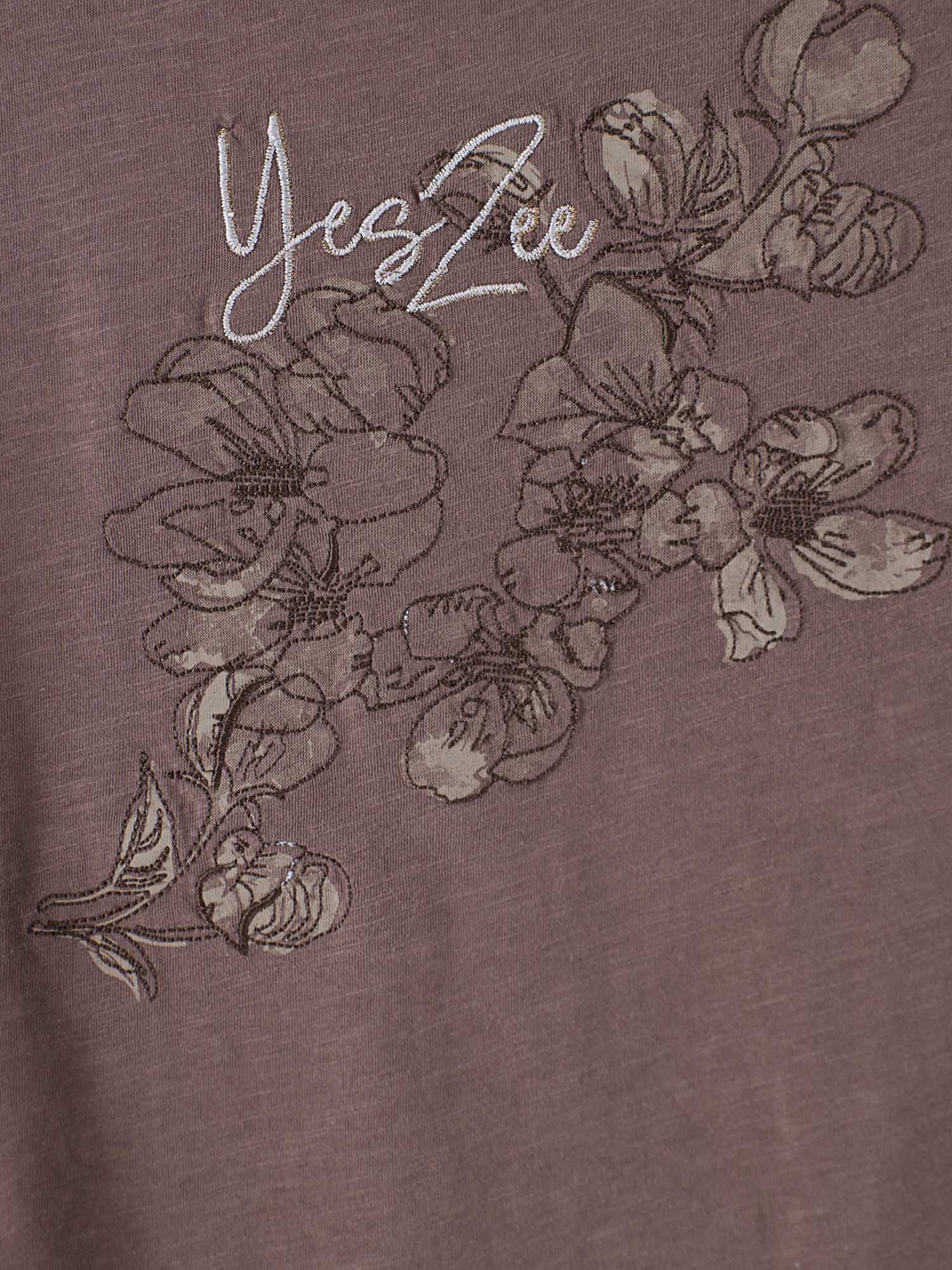 T-shirt Marrone Yes-zee