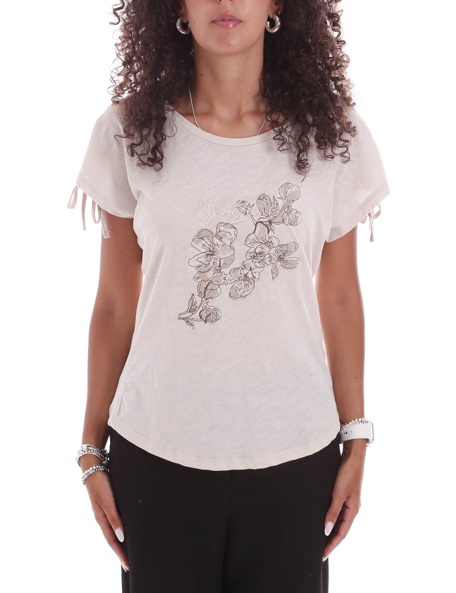 T-shirt Beige Yes-zee