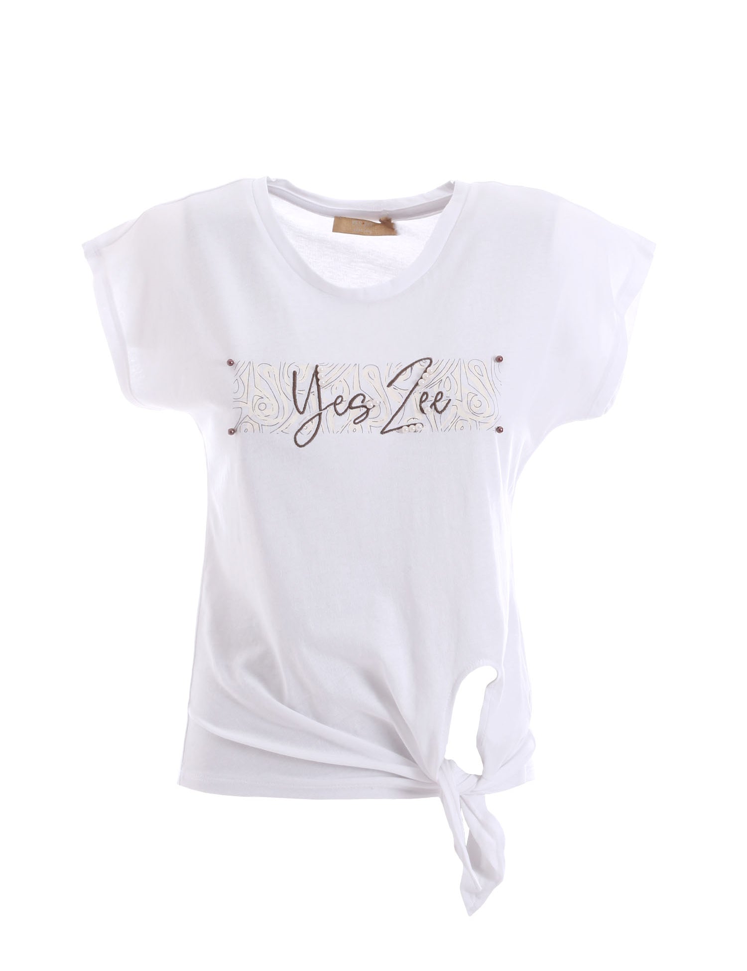 T-shirt Bianco Yes-zee