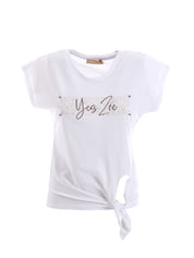 T-shirt Bianco Yes-zee