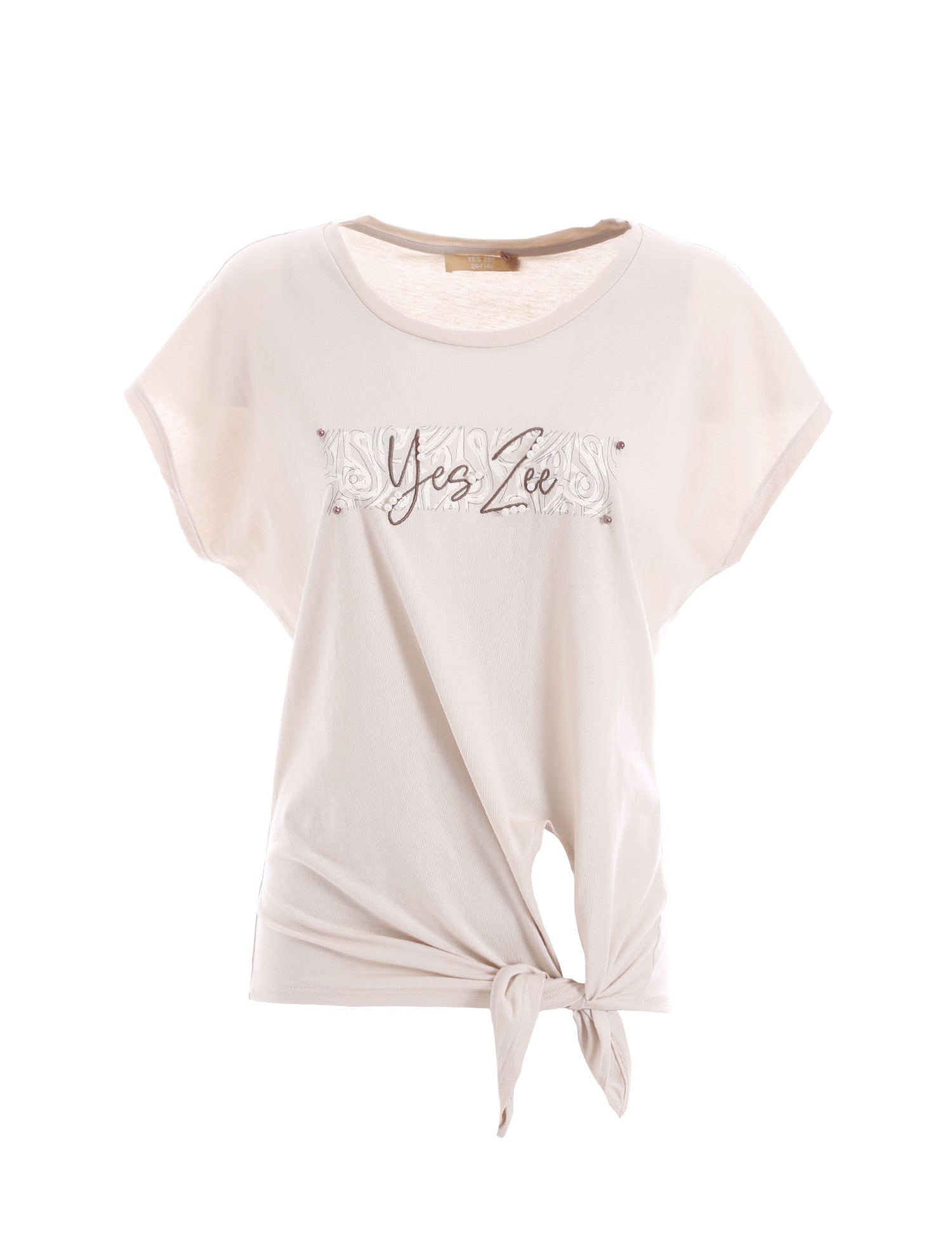 T-shirt Beige Yes-zee