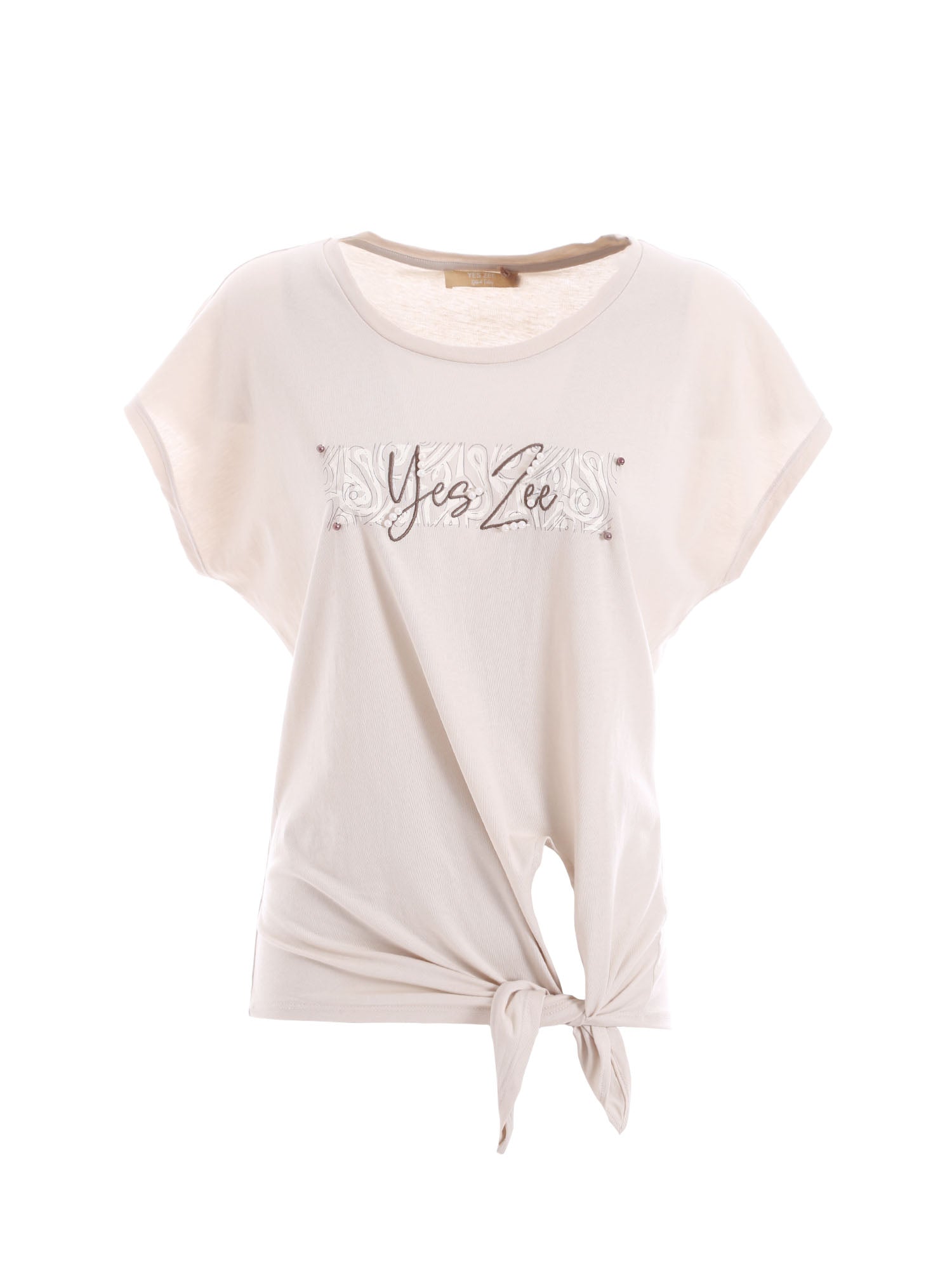 T-shirt Beige Yes-zee