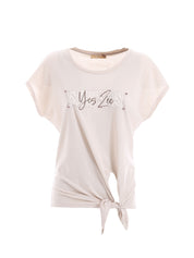 T-shirt Beige Yes-zee