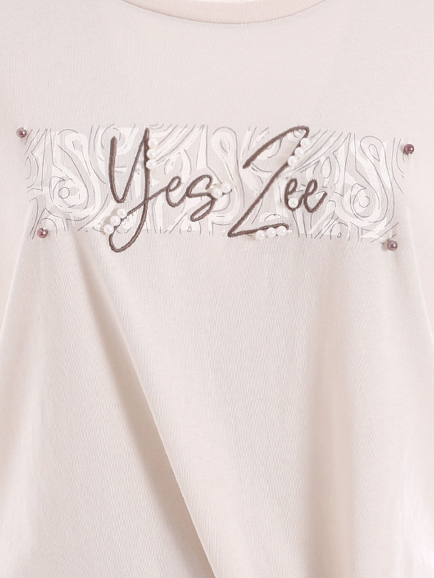 T-shirt Beige Yes-zee
