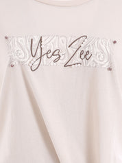 T-shirt Beige Yes-zee