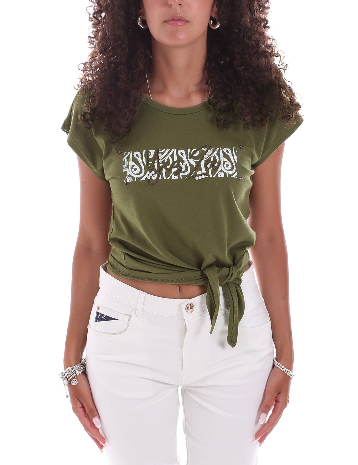 T-shirt Verde Yes-zee