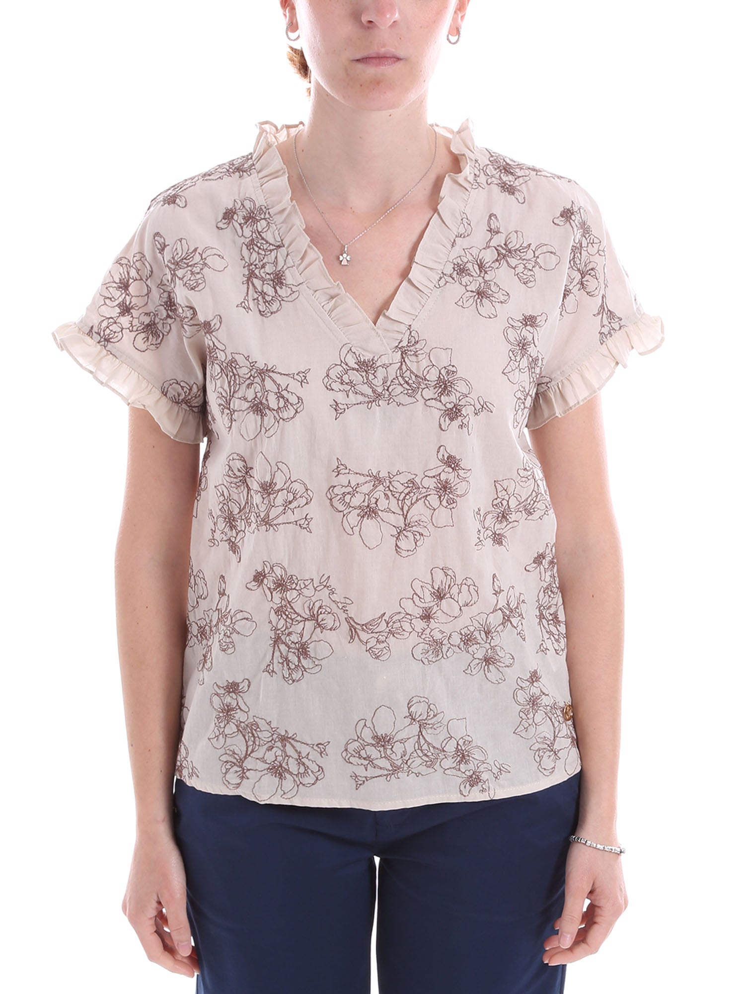 Bluse Beige Yes-zee