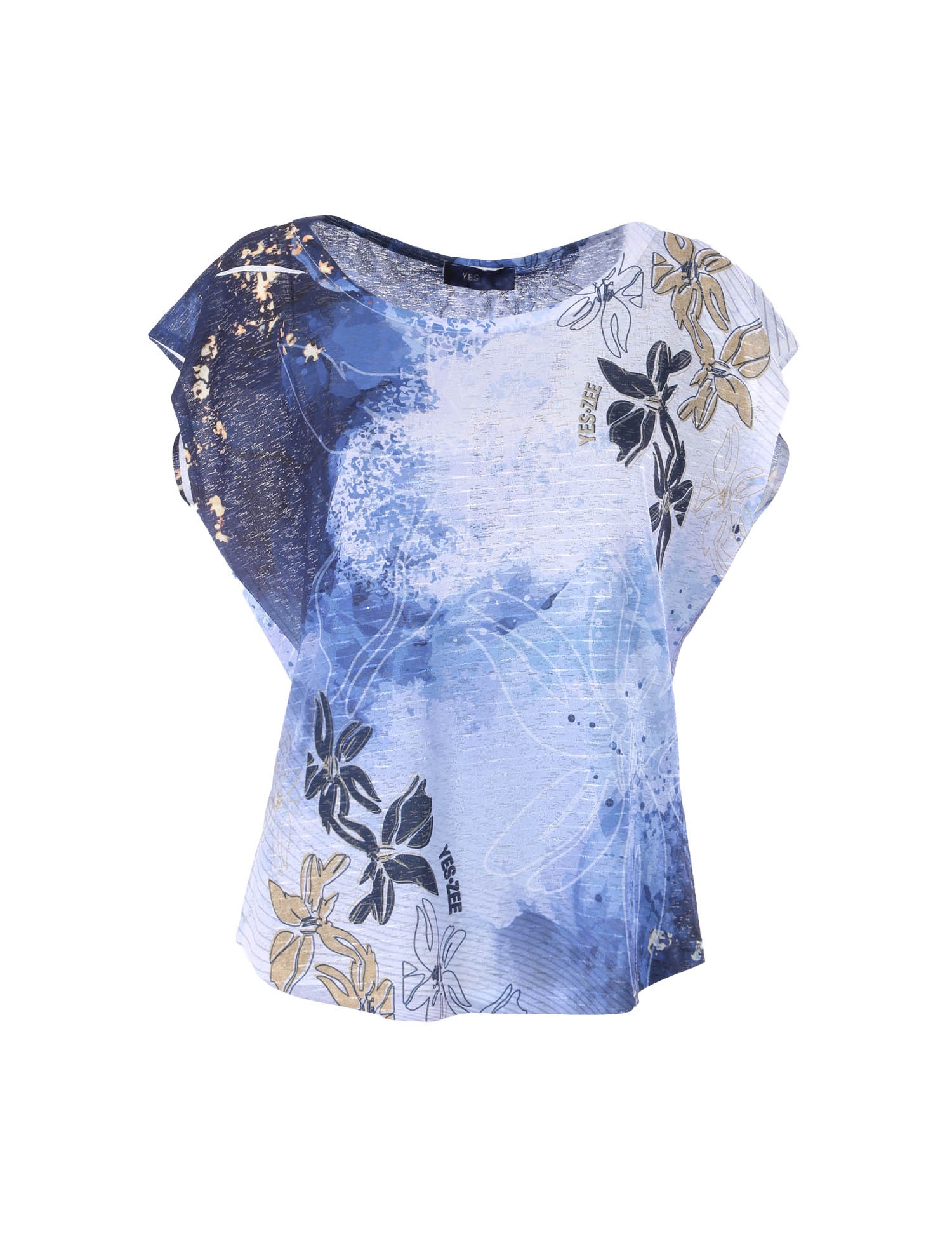 T-shirt Blu Scuro Yes-zee