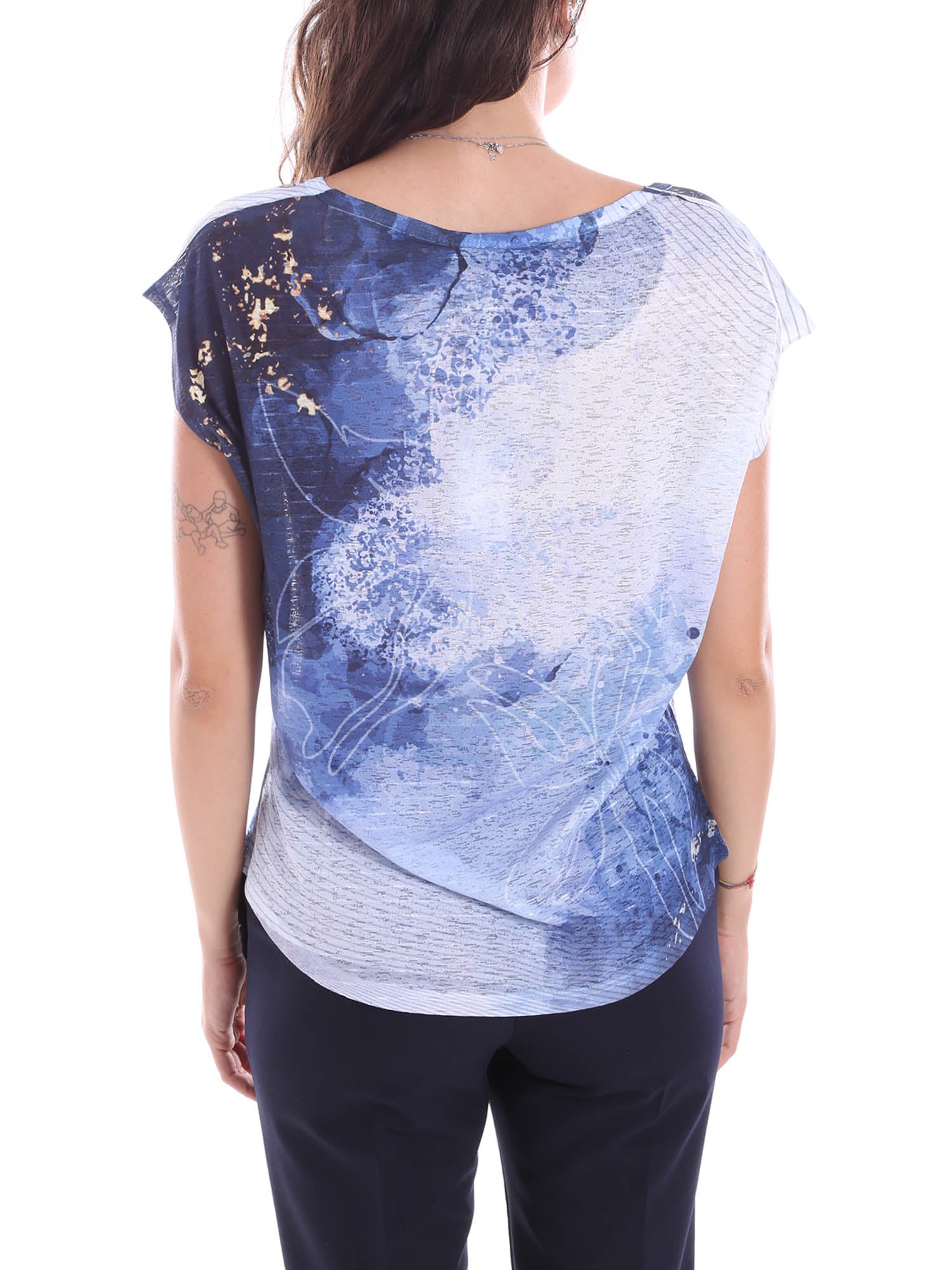 T-shirt Blu Scuro Yes-zee