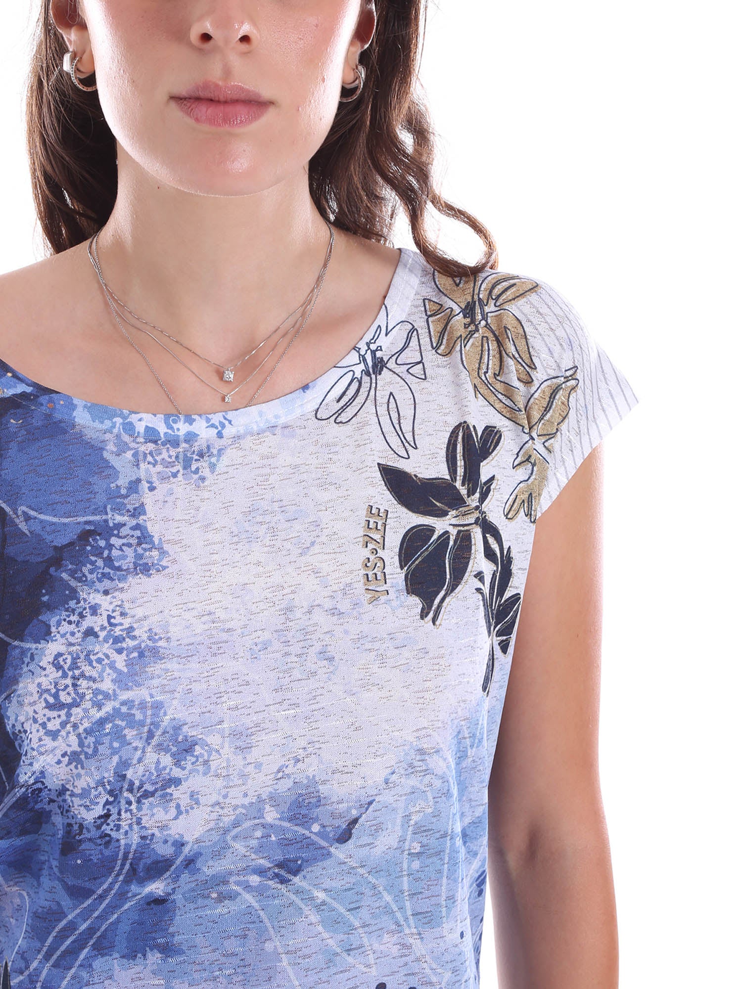 T-shirt Blu Scuro Yes-zee