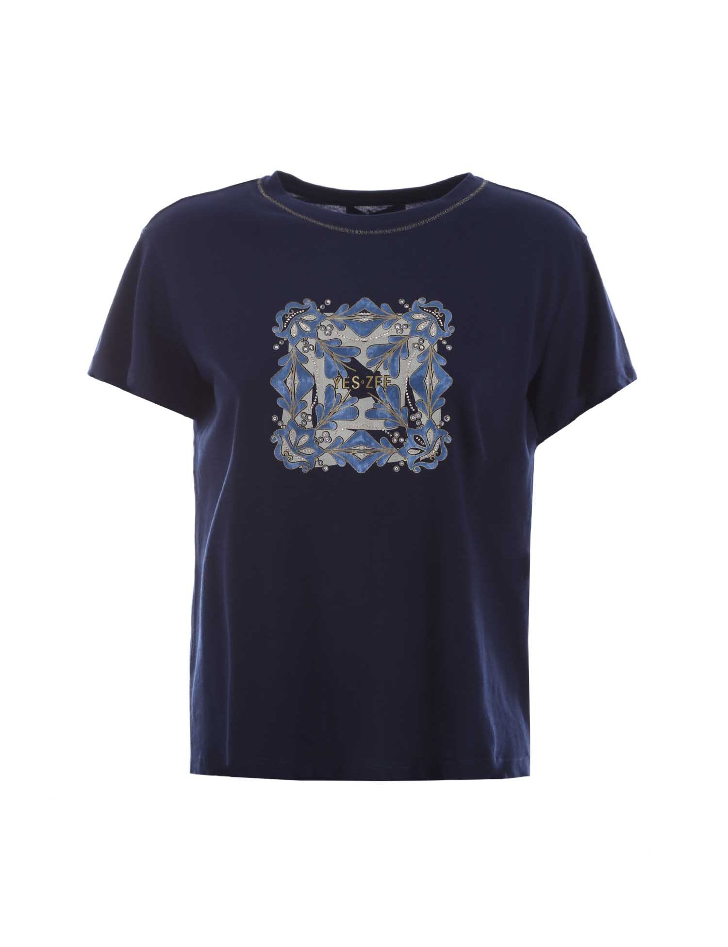 T-shirt Blu Yes-zee