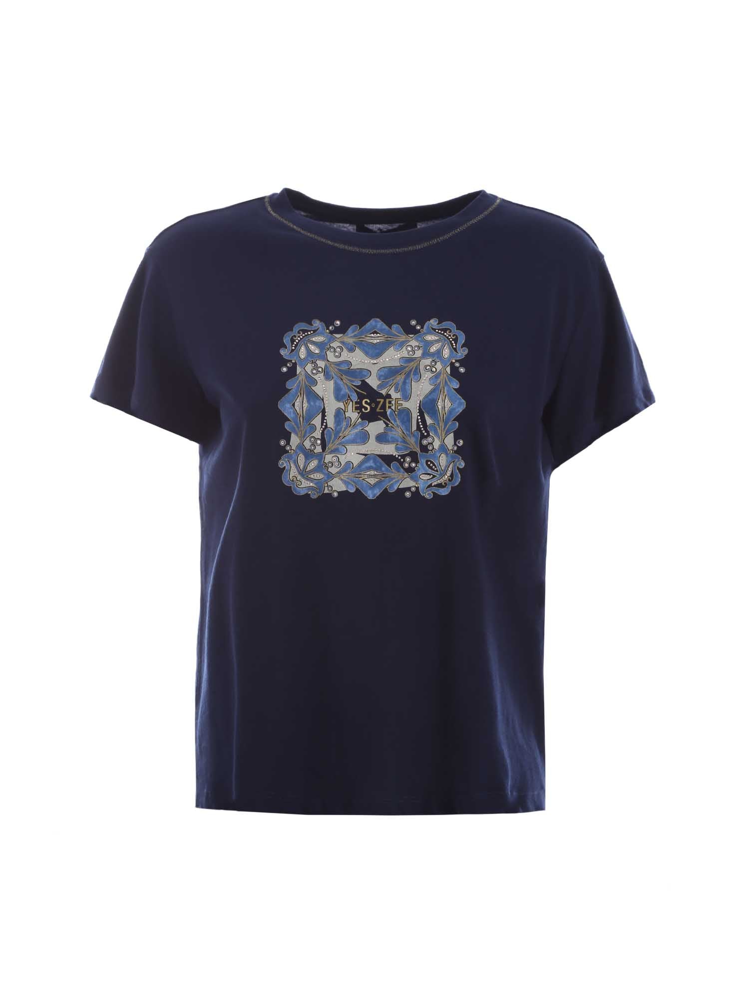T-shirt Blu Yes-zee