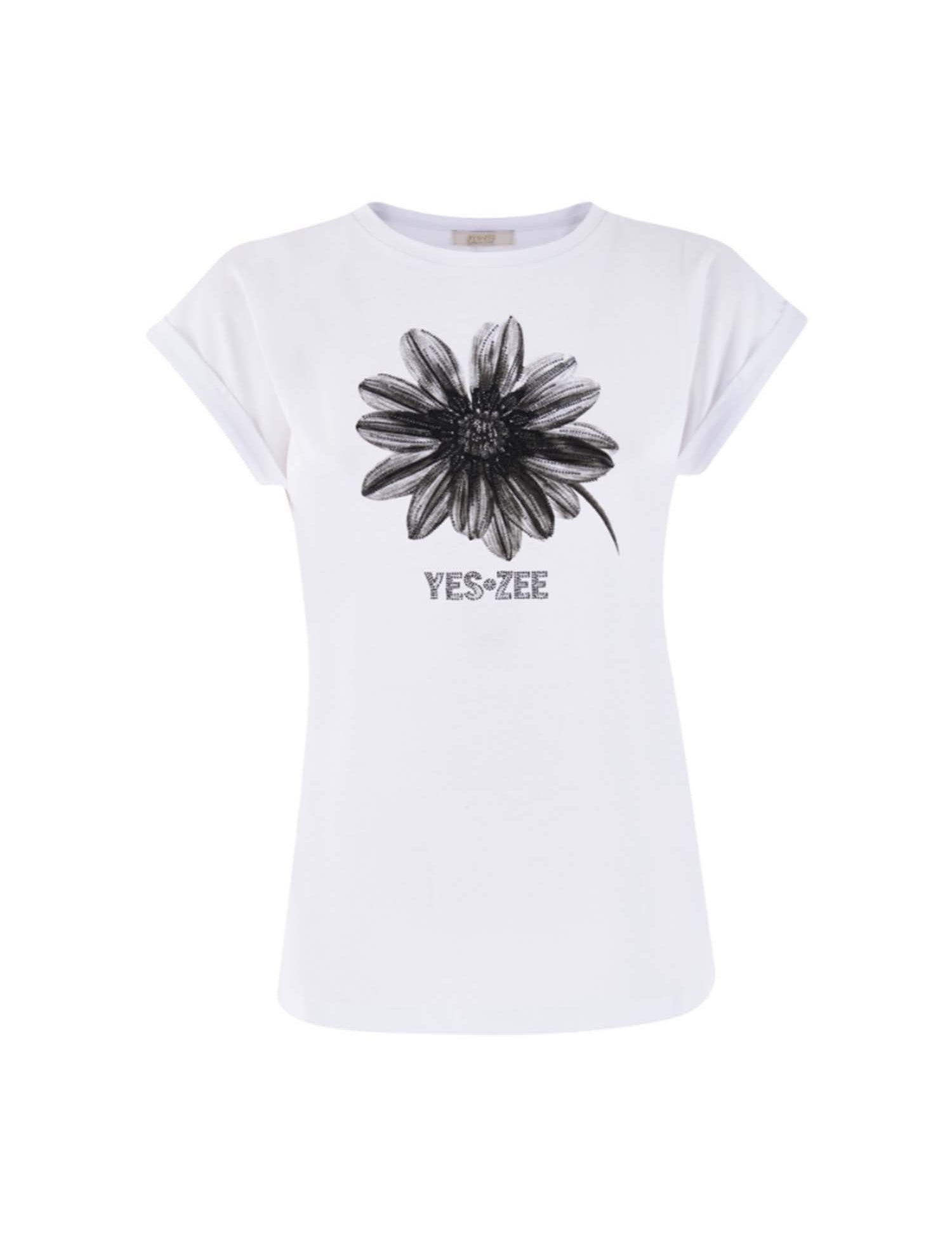 T-shirt Bianco Yes-zee