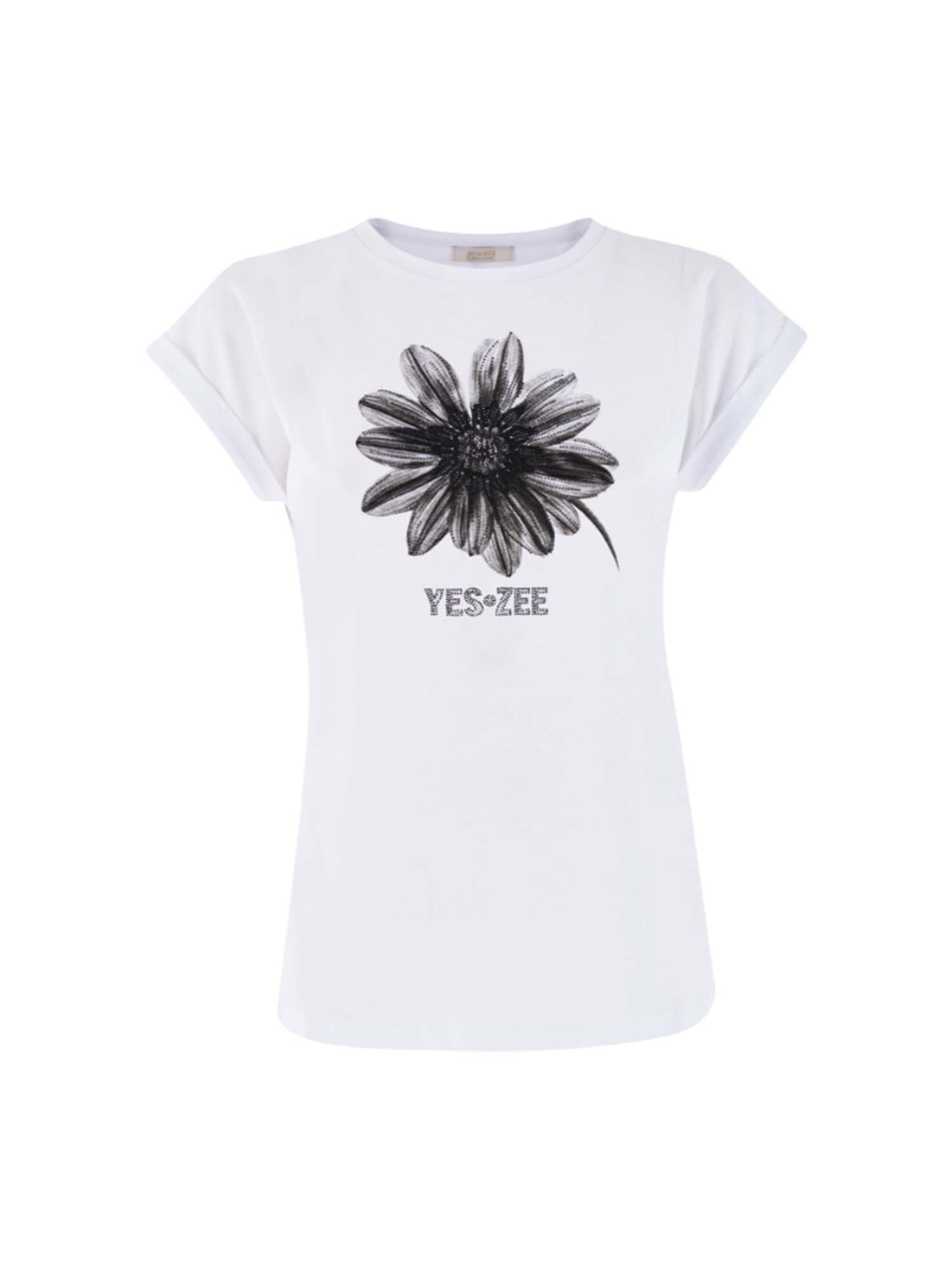 T-shirt Bianco Yes-zee
