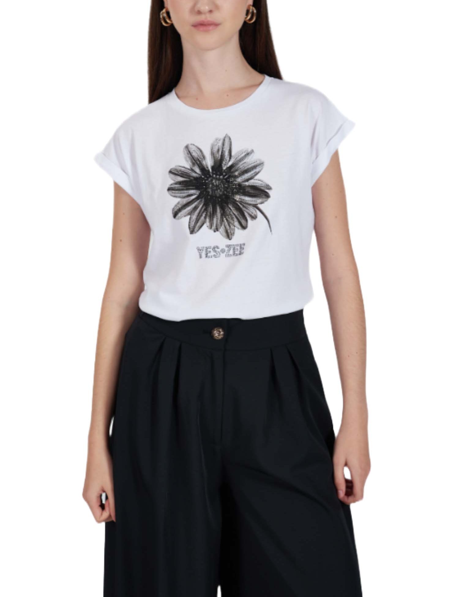 T-shirt Bianco Yes-zee