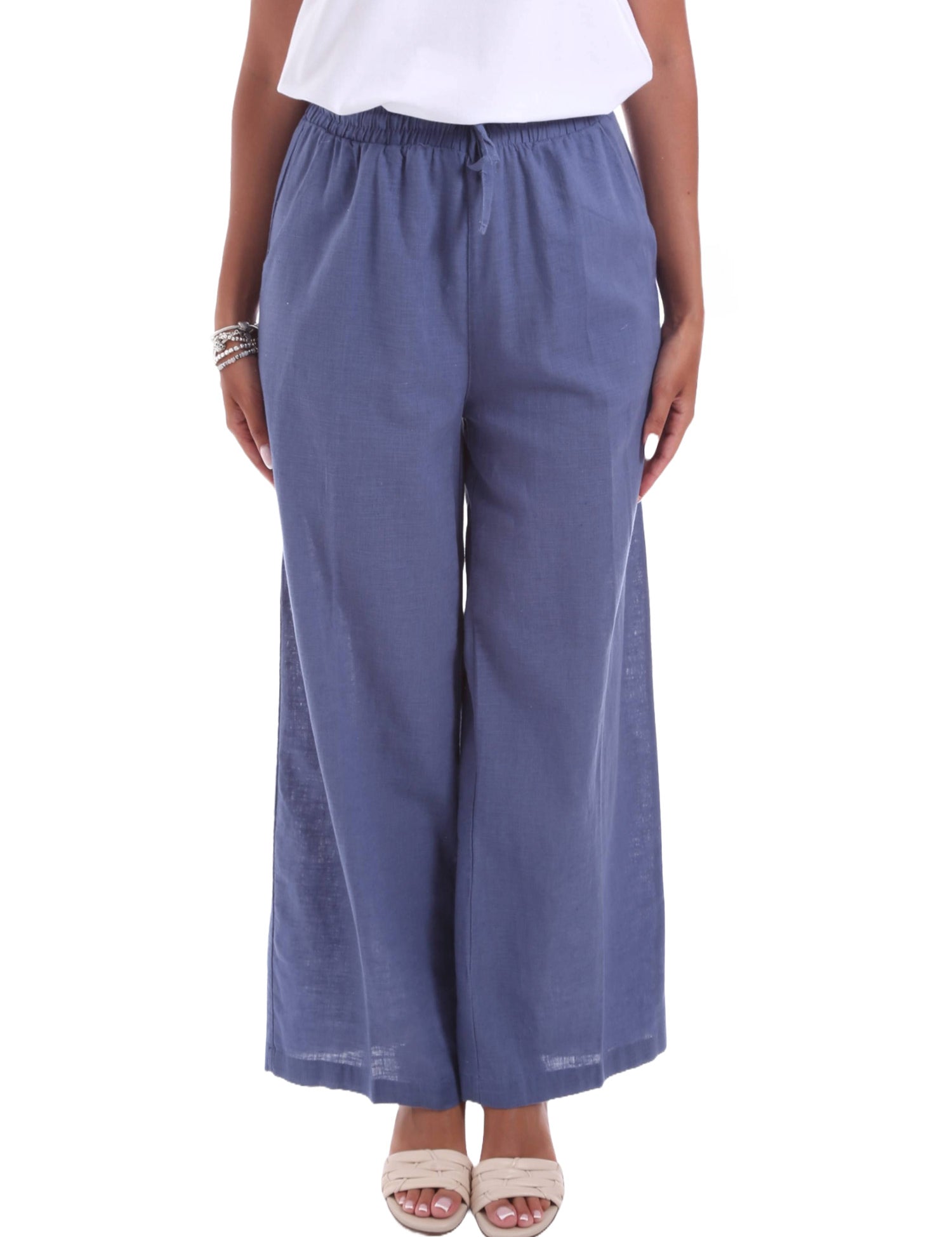Pantaloni Blu Yes-zee