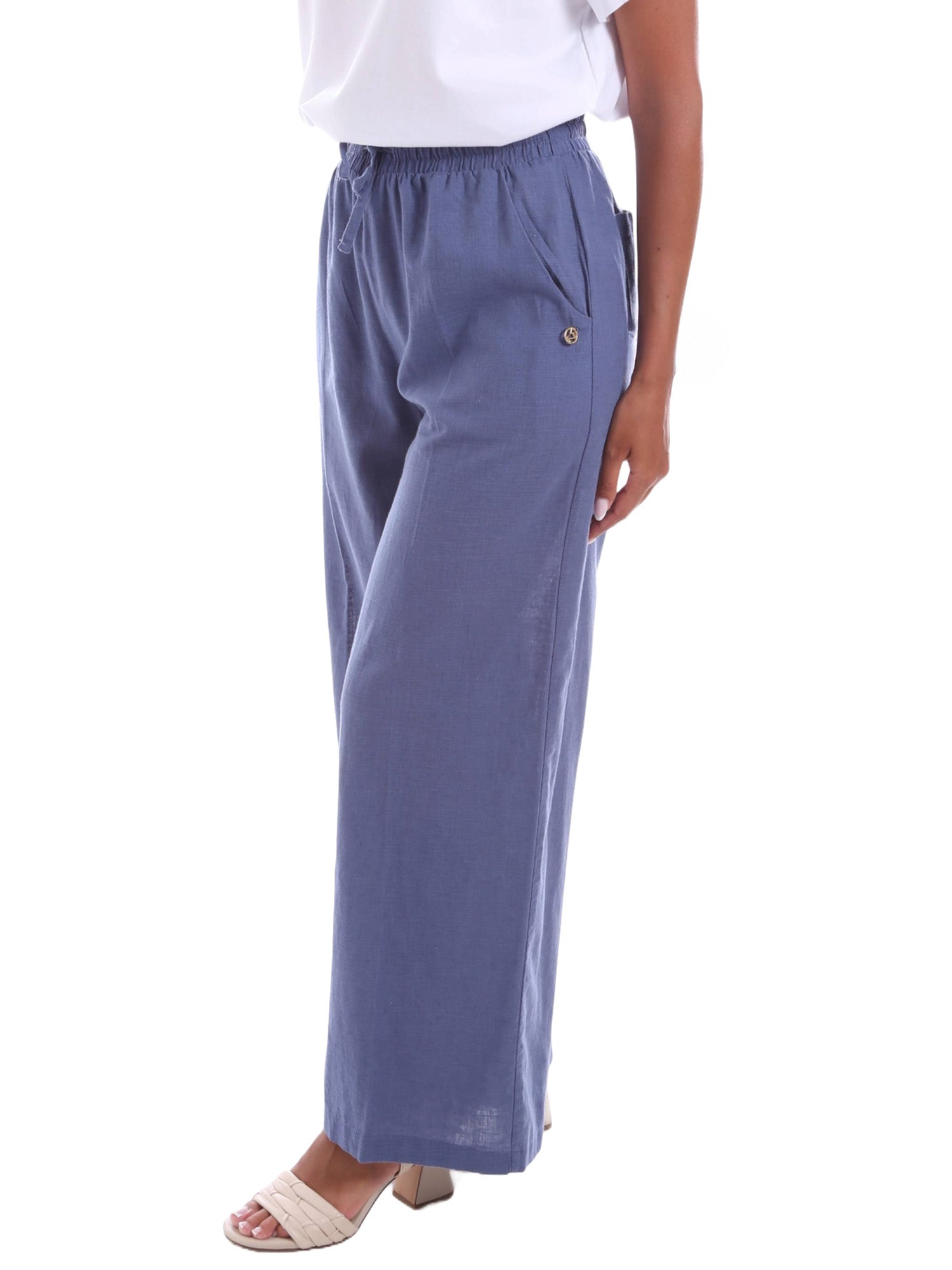 Pantaloni Blu Yes-zee