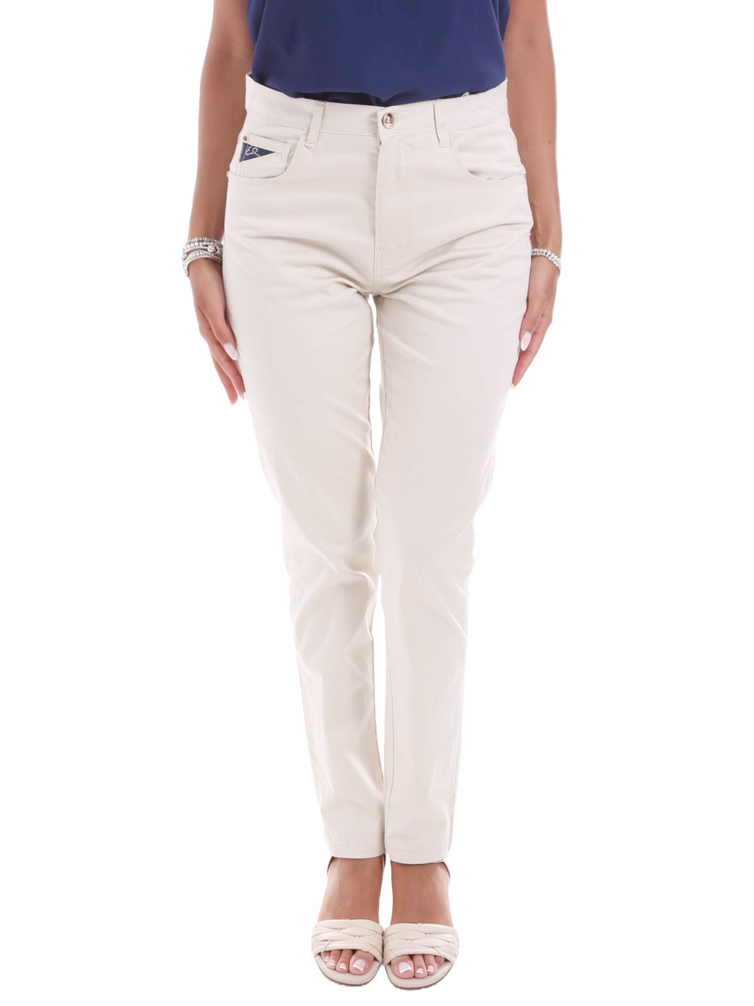 Pantaloni Beige Yes-zee