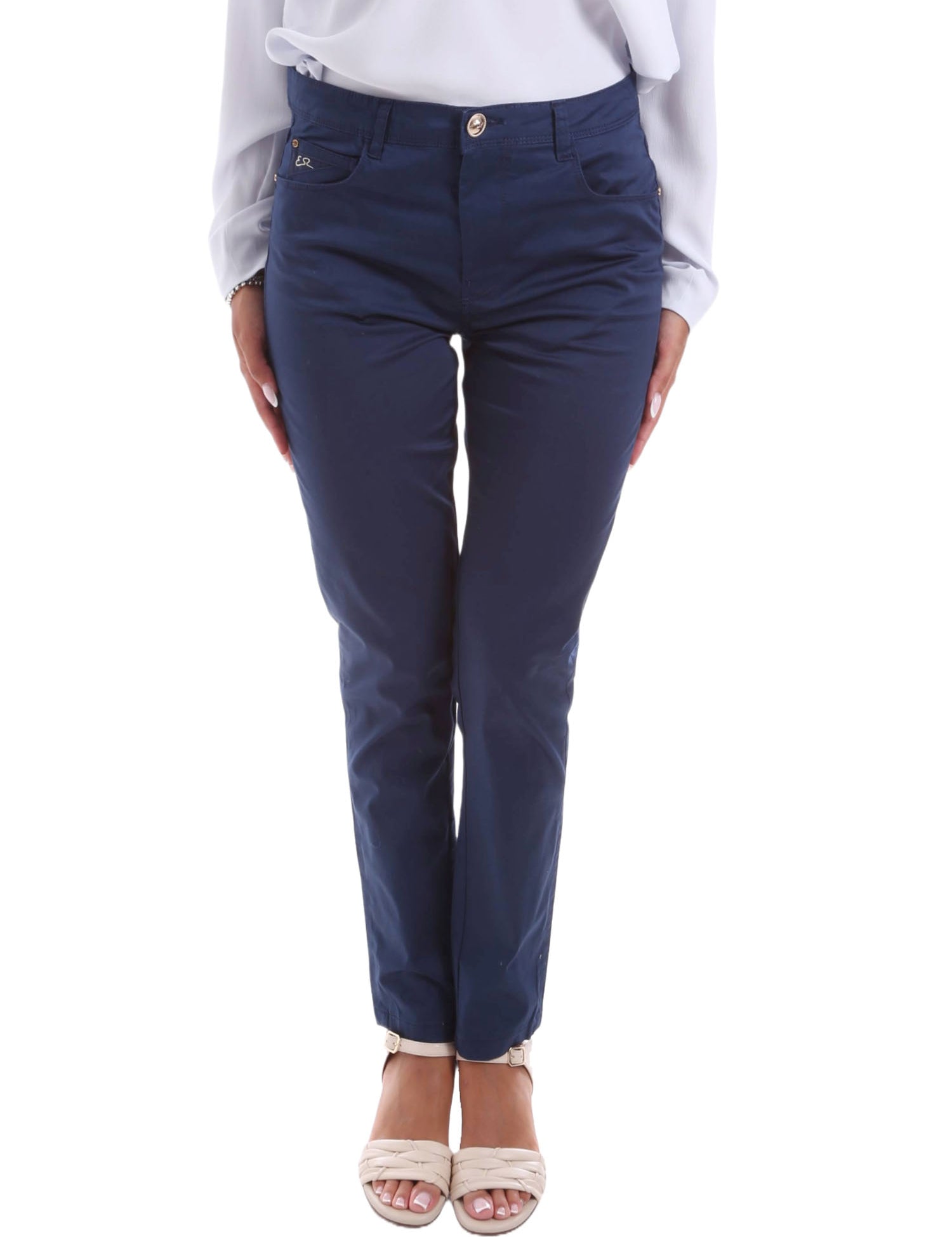 Pantaloni Blu Yes-zee