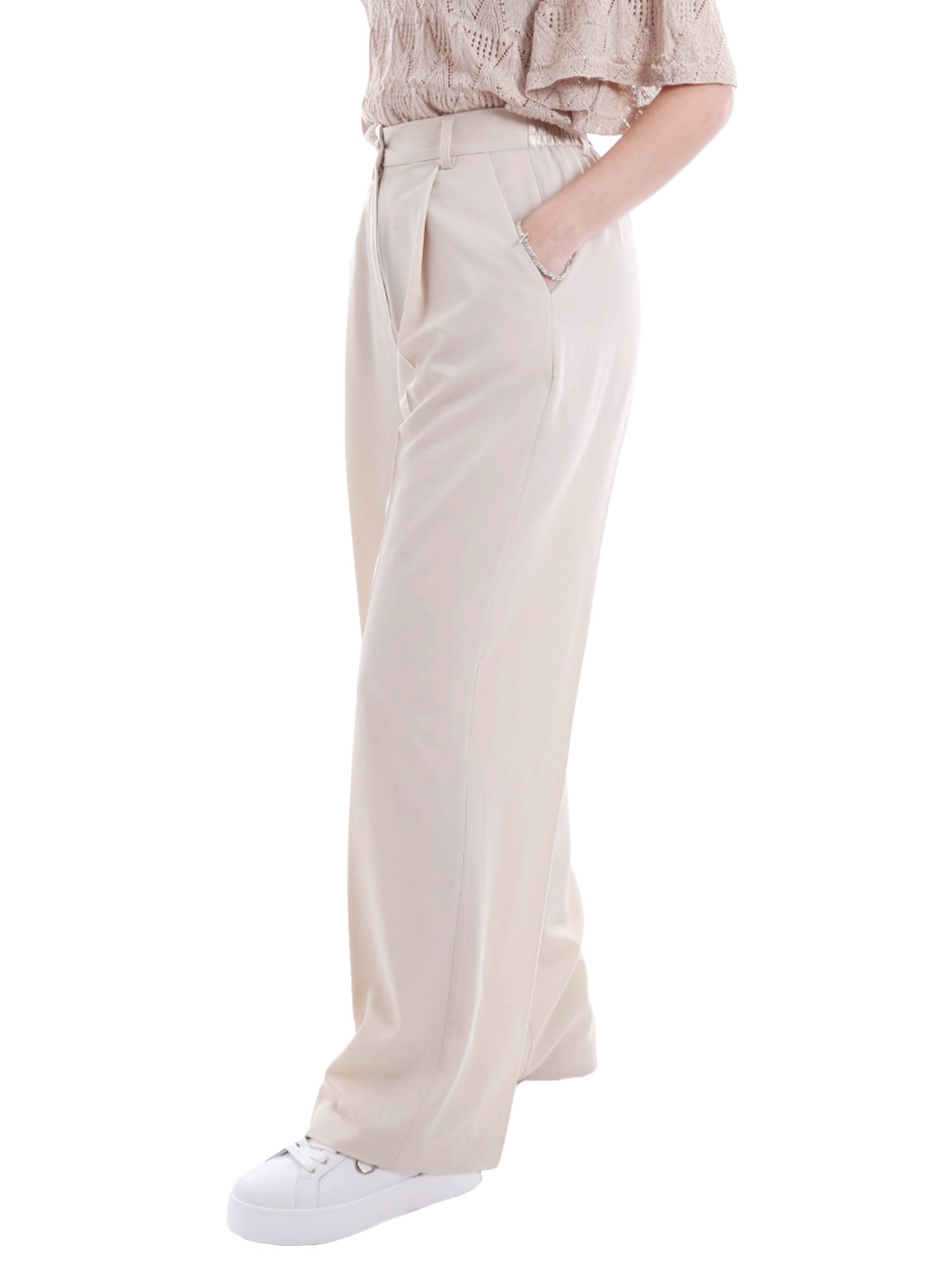 Pantaloni Beige Yes-zee