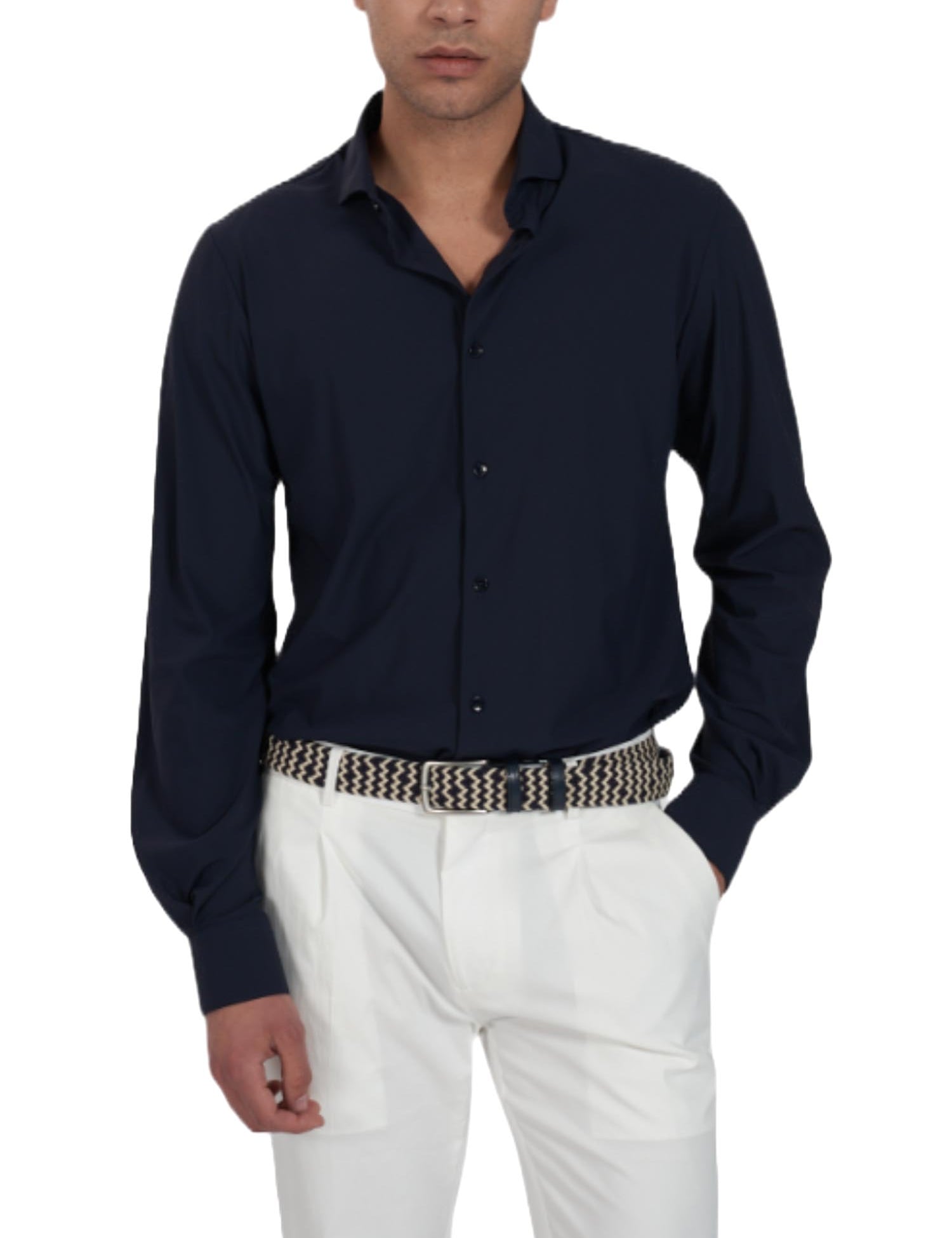 Camicie Blu Scuro Yes-zee