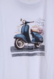 T-shirt Bianco Yes-zee