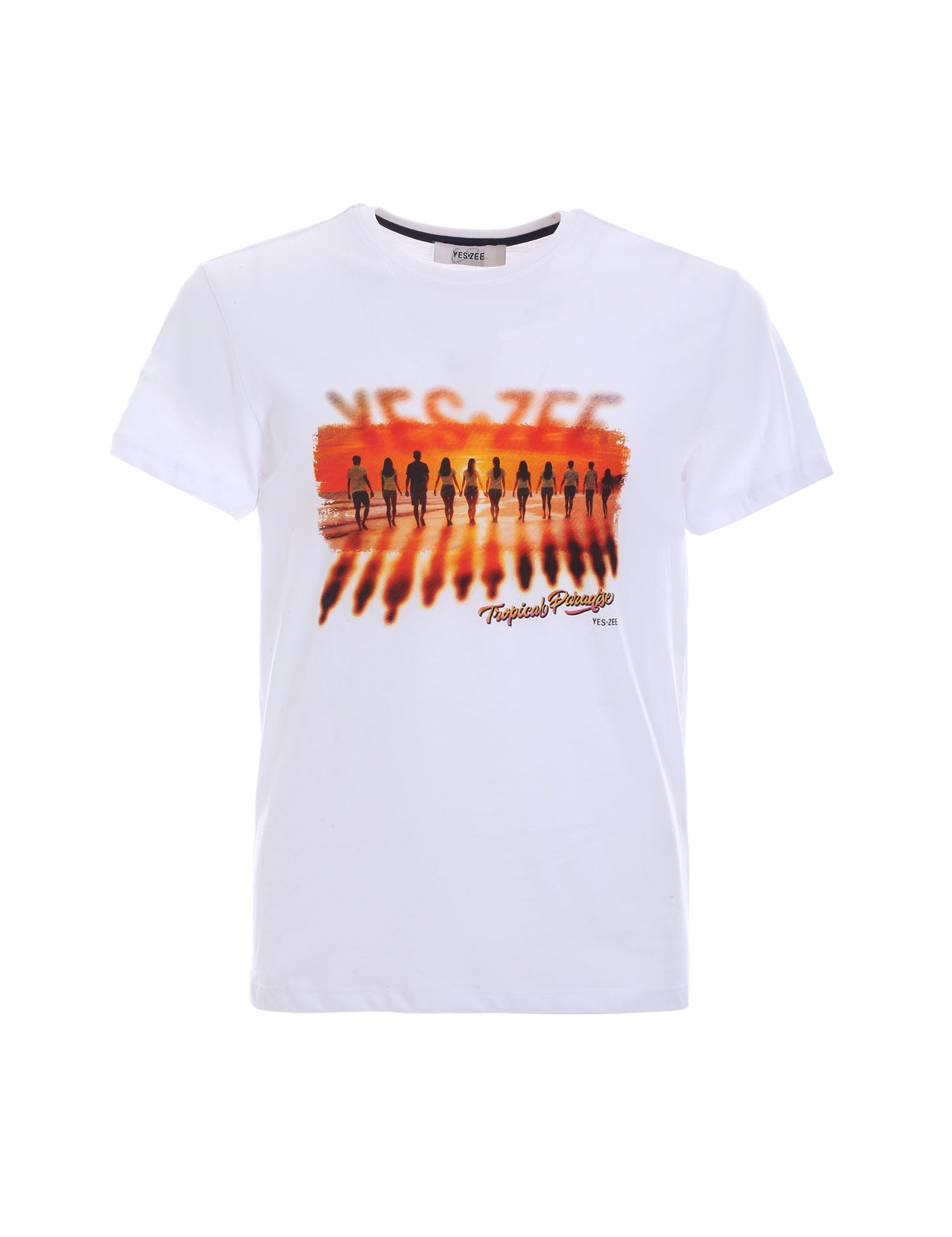 T-shirt Bianco Yes-zee